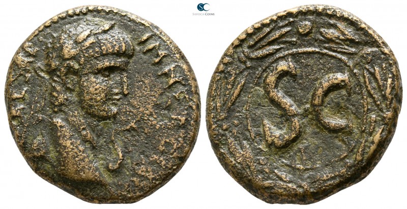 Seleucis and Pieria. Antioch. Nero AD 54-68. 
Bronze Æ

20mm., 7,33g.

Laur...