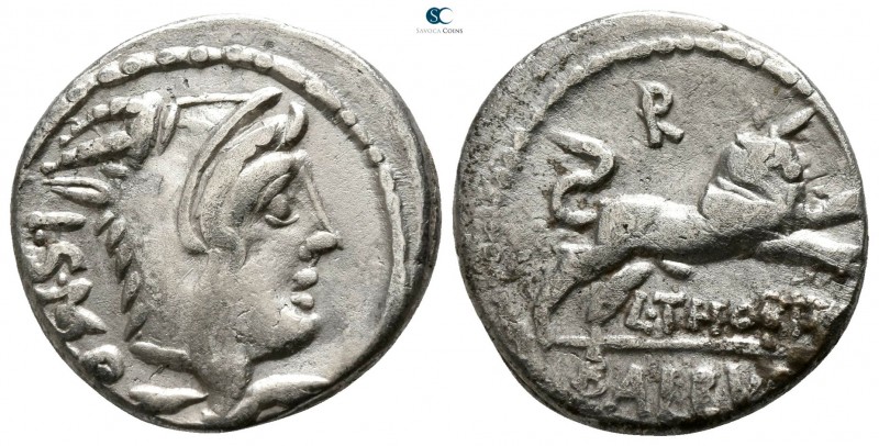 L. Thorius Balbus 105 BC. Rome
Denarius AR

18mm., 3,71g.

Head of Juno Sos...