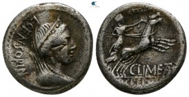 L. Marcius Censorinus, P. Crepusius and C. Limetanus 82 BC. Rome. Denarius AR