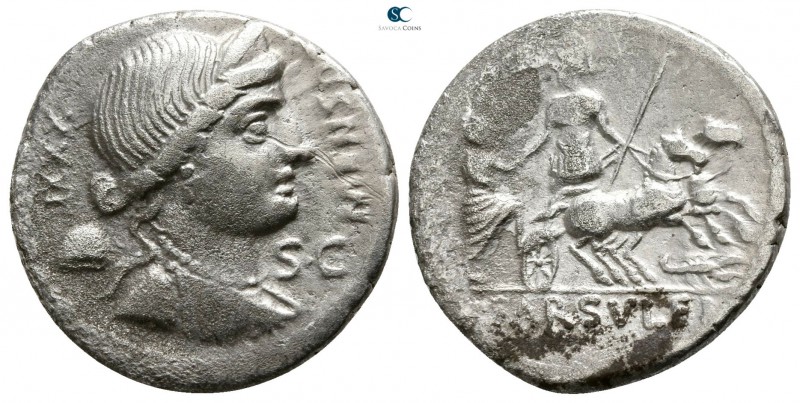 L. Farsuleius Mensor 76 BC. Rome
Denarius AR

19mm., 3,57g.

S C MENSOR XXX...