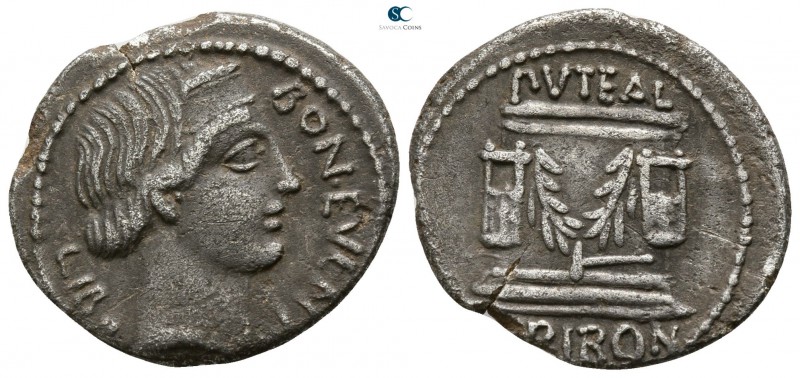 L. Scribonius Libo 62 BC. Rome
Denarius AR

19mm., 3,62g.

Diademed head of...