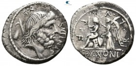 M. Nonius Sufenas  57 BC. Rome. Denarius AR