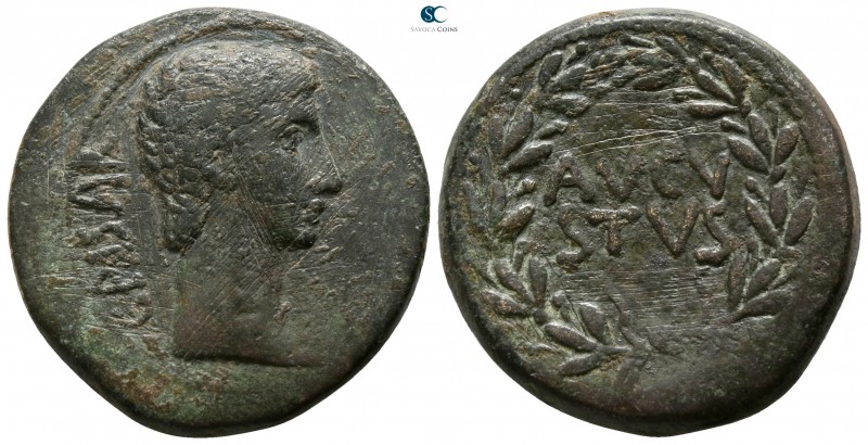Augustus 27-14 BC. Pergamon
As Æ

24mm., 11,18g.

CAISAR, bare head right /...