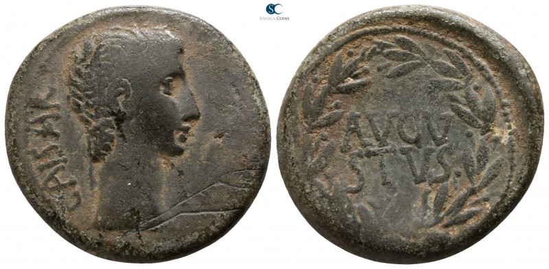 Augustus 27-14 BC. Pergamon
As Æ

24mm., 8,31g.

CAISAR, bare head right / ...