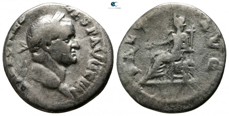 Vespasian AD 69-79. Rome
Denarius AR

17mm., 3,06g.

IMP CAES VESP AVG CEN,...