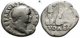 Vespasian AD 69-79. Judaea Capta issue. Rome. Denarius AR