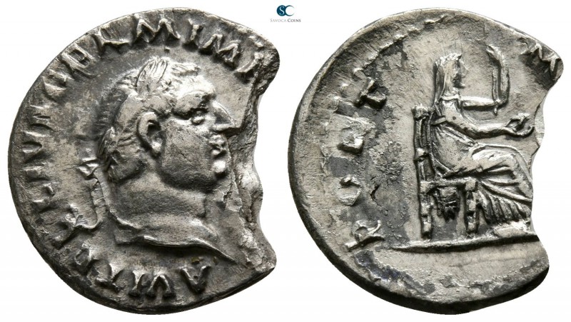 Vitellius AD 69-69. Rome
Denarius AR

16mm., 2,44g.

A VITELLIVS GERM IMP A...