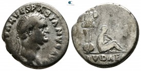 Vespasian AD 69-79. Rome. Denarius AR. Judaea Capta issue