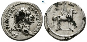 Domitian AD 81-96. Rome. Foureé Denarius AR