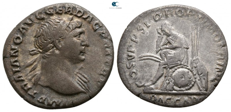 Trajan AD 98-117. Rome
Denarius AR

17mm., 2,63g.

IMP TRAIANO AVG GER DAC ...
