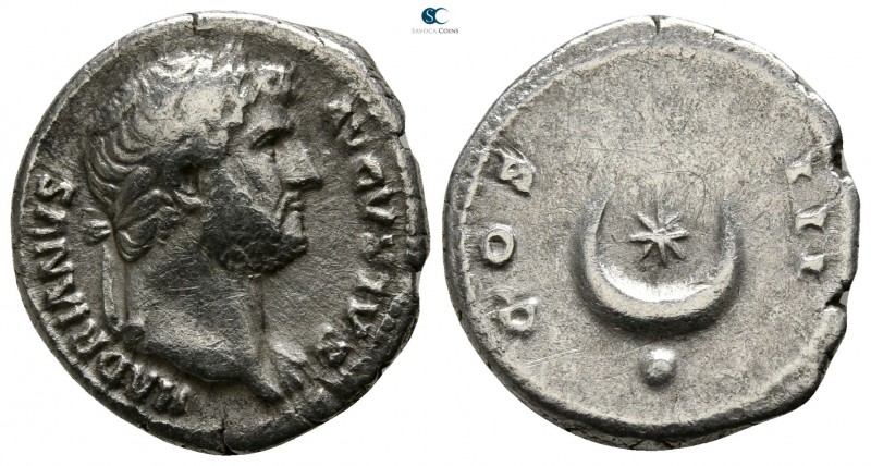 Hadrian AD 117-138. Rome
Denarius AR

17mm., 3,21g.

HADRIANVS AVGVSTVS, la...