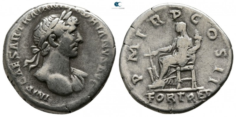 Hadrian AD 117-138. Rome
Denarius AR

17mm., 3,45g.

IMP CAESAR TRAIAN HADR...
