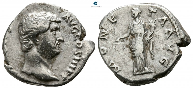 Hadrian AD 117-138. Rome
Denarius AR

17mm., 3,23g.

HADRIANVS AVG COS III ...