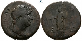 Hadrian AD 117-138. Rome. Sestertius Æ