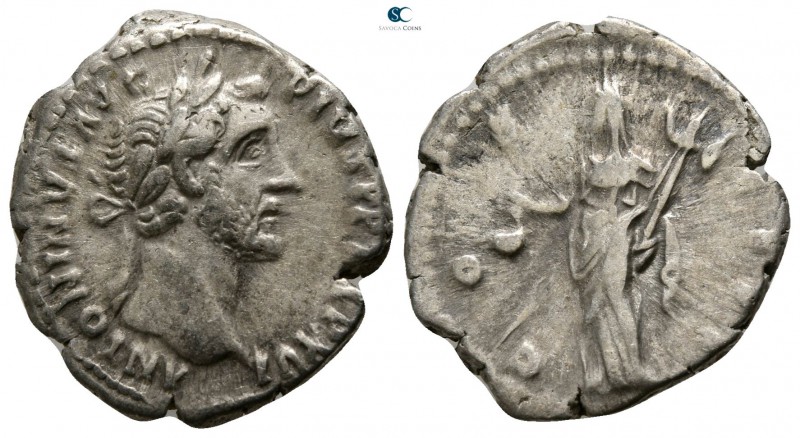 Antoninus Pius AD 138-161. Rome
Denarius AR

16mm., 3,24g.

ANTONINVS AVG P...