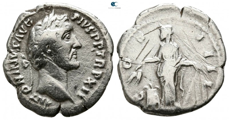 Antoninus Pius AD 138-161. Rome
Denarius AR

17mm., 2,47g.

ANTONINVS AVG P...