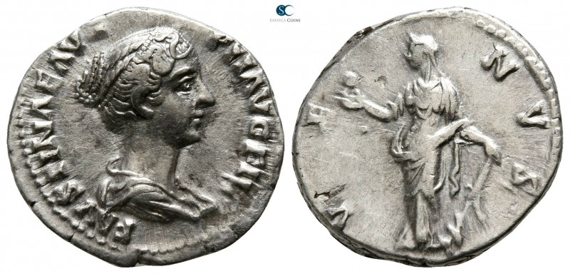 Faustina II AD 147-175. Rome
Denarius AR

17mm., 3,28g.

FAVSTINAE AVG PII ...