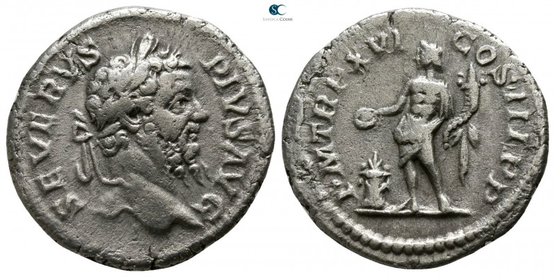Septimius Severus AD 193-211. Rome
Denarius AR

18mm., 3,04g.

SEVERVS PIVS...