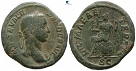 Severus Alexander AD 222-235. Struck AD 228. Rome. Sestertius Æ