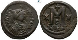 Justin I AD 518-527. Nikomedia. Follis Æ