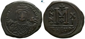 Maurice Tiberius AD 582-602. Dated RY 11=AD 592/3. Theoupolis (Antioch). Follis Æ