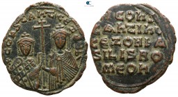 Constantine VII with Zoe AD 913-959. Constantinople. Follis Æ