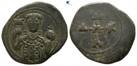 Manuel I Comnenus. AD 1143-1180. Thessalonica. Half Tetarteron Æ
