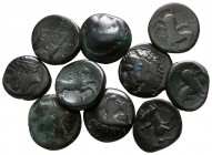 Lot of 10 greek bronze coins / SOLD AS SEEN, NO RETURN!