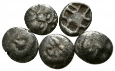 Lot 5 greek silver coins / SOLD AS SEEN, NO RETURN!