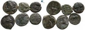 Lot of 6 greek bronze coins / SOLD AS SEEN, NO RETURN!
