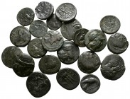 Lot of ca. 25 greek bronze coins / SOLD AS SEEN, NO RETURN!