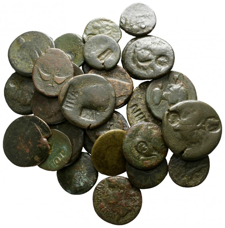 Lot of ca. 30 roman provincial countermarked coins / SOLD AS SEEN, NO RETURN!
...
