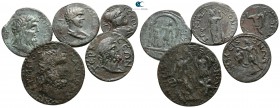 Lot of 5 roman provincial bronze coins / SOLD AS SEEN, NO RETURN!