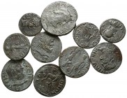 Lot of 10 roman provincial bronze coins / SOLD AS SEEN, NO RETURN!