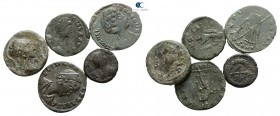 Lot of 5 ancient bronze coins / SOLD AS SEEN, NO RETURN!