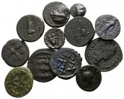 Lot of 13 ancient bronze coins / SOLD AS SEEN, NO RETURN!