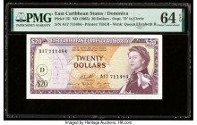 East Caribbean States Currency Authority, Dominica 20 Dollars ND (1965) Pick 15i PMG Choice Uncirculated 64 EPQ. 

HID09801242017

© 2022 Heritage Auc...