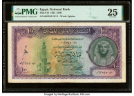 Egypt National Bank of Egypt 100 Pounds 1952 Pick 34 PMG Very Fine 25. An annotation is present on this example.

HID09801242017

© 2022 Heritage Auct...