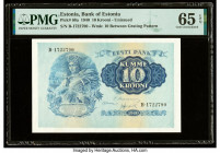 Estonia Bank of Estonia 10 Krooni 1940 Pick 68a PMG Gem Uncirculated 65 EPQ. 

HID09801242017

© 2022 Heritage Auctions | All Rights Reserved