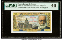 France Banque de France 5 Nouveaux Francs on 500 Francs 30.10.1958 Pick 137a PMG Extremely Fine 40. 

HID09801242017

© 2022 Heritage Auctions | All R...