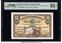 Gibraltar Government of Gibraltar 5 Pounds 3.10.1958 Pick 16c PMG Gem Uncirculated 65 EPQ. 

HID09801242017

© 2022 Heritage Auctions | All Rights Res...
