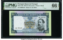 Portugal Banco de Portugal 50 Escudos 24.6.1960 Pick 160 PMG Gem Uncirculated 66 EPQ. 

HID09801242017

© 2022 Heritage Auctions | All Rights Reserved...