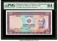Portuguese Guinea Banco Nacional Ultramarino, Guine 500 Escudos 27.7.1971 Pick 46a PMG Choice Uncirculated 64 EPQ. 

HID09801242017

© 2022 Heritage A...