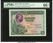 Spain Banco de Espana 500 Pesetas 15.8.1928 Pick 77a PMG Gem Uncirculated 66 EPQ. 

HID09801242017

© 2022 Heritage Auctions | All Rights Reserved