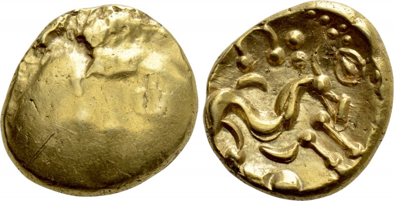 WESTERN EUROPE. Northeast Gaul. Ambiani. Uninscribed GOLD Stater (Circa 60-30 BC...