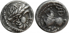 EASTERN EUROPE. Imitations of Philip II of Macedon (2nd-1st centuries BC). Drachm. "Kugelwange" type