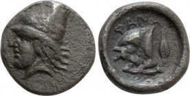 CIMMERIAN BOSPOROS. Phanagoreia. Diobol (Circa 390 BC)