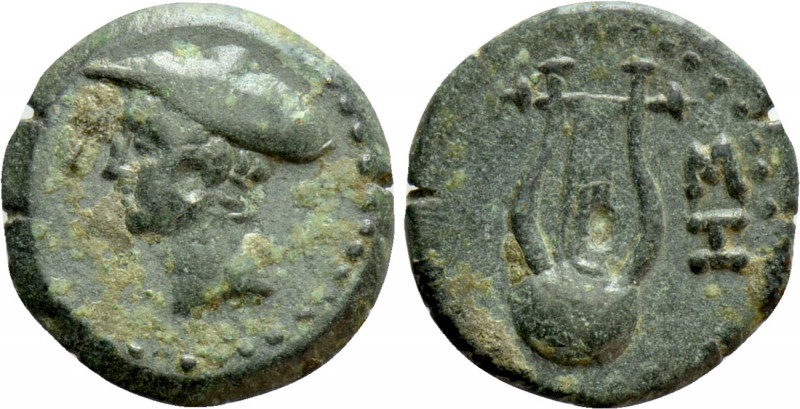 THRACE. Sestos. Ae (Circa 300 BC). 

Obv: Head of Hermes left, wearing petasos...