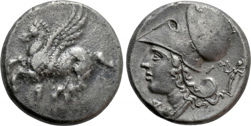 CORINTHIA. Corinth. Stater (Circa 375-300 BC). 

Obv: Pegasos flying left; kop...