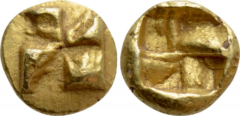 IONIA. Uncertain. EL 1/24 Stater (Circa 625-600 BC).

Obv: Raised counterclock...